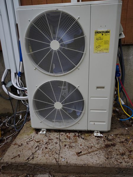 Dual HVAC Condensers — Plumbing & HVAC project by NH Total Construction